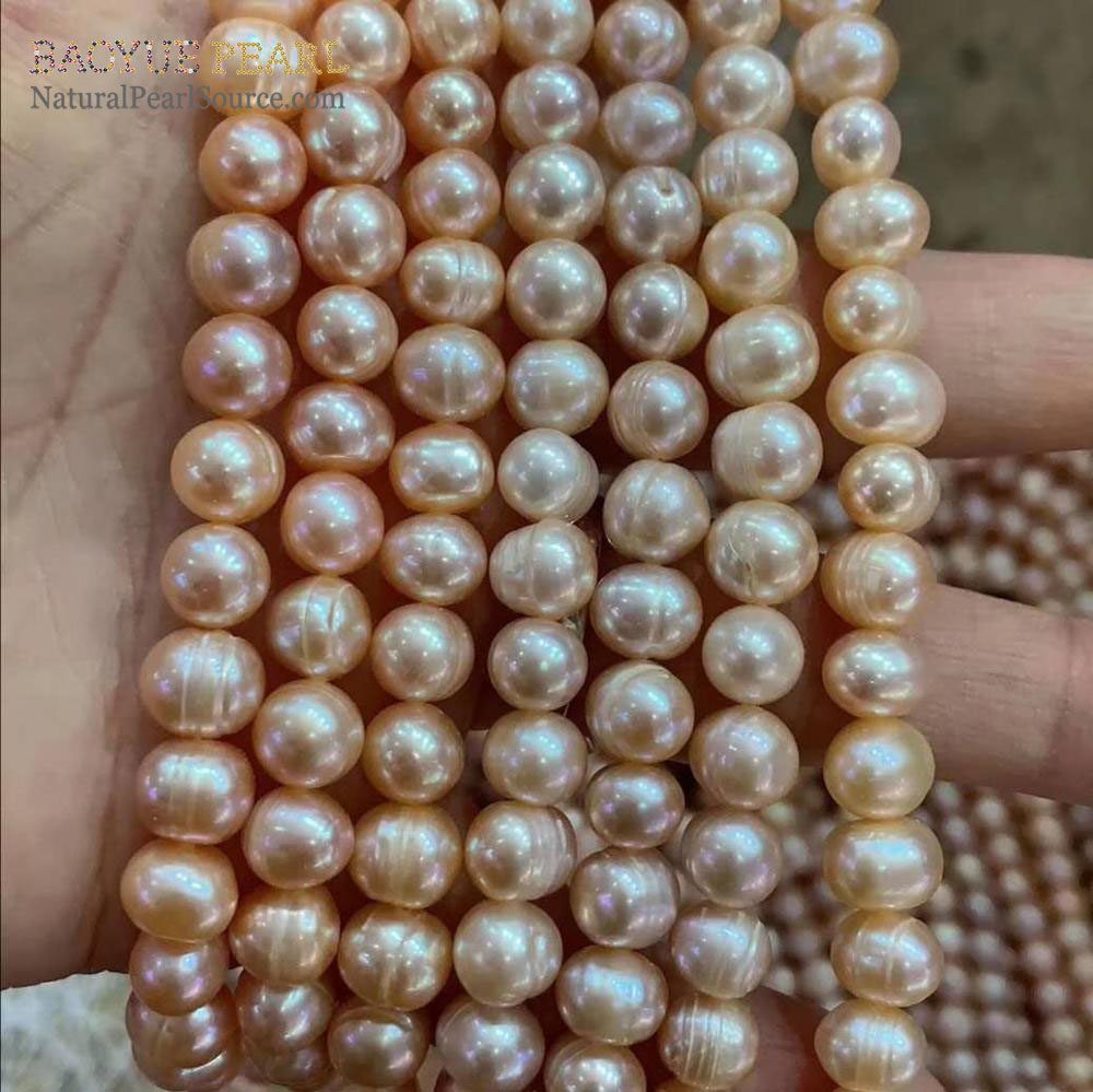 Freshwater pearl loose pearl strand wholesale natural pearls for making jewelry 2